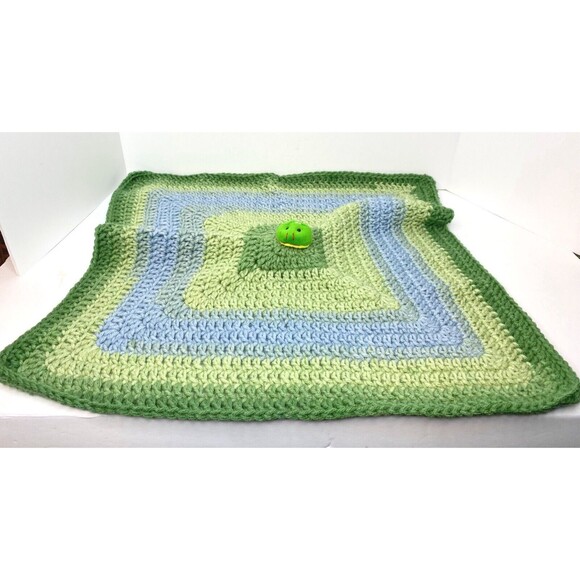 Baby Crochet Lovey Security Blanket Toy. - Picture 2 of 10